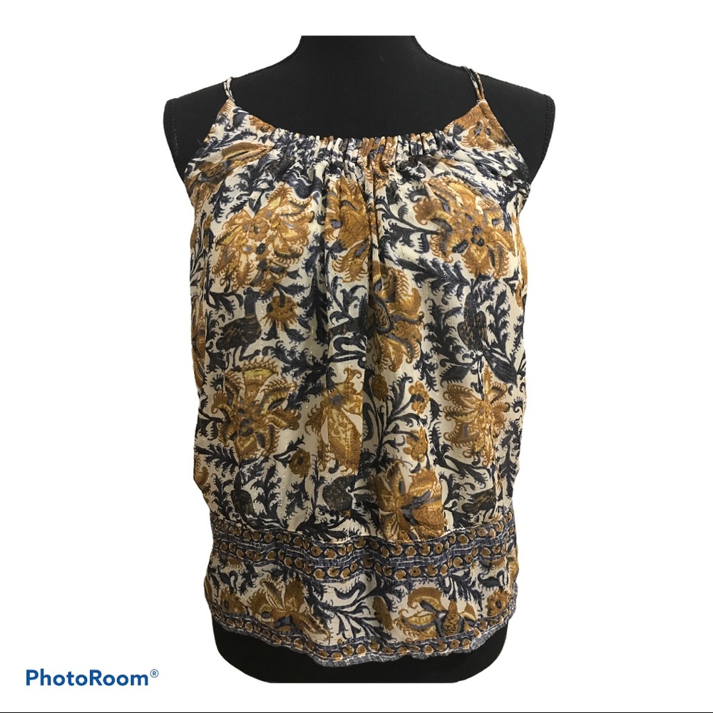 Lucky Brand Floral print spaghetti strapped top